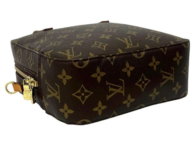 Borsa Louis Vuitton Spontini in pelle monogram Marrone - vista 7