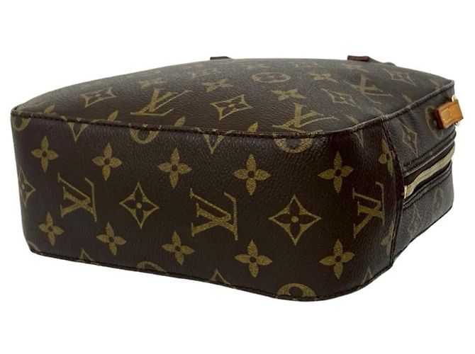 Borsa Louis Vuitton Spontini in pelle monogram Marrone - vista 8
