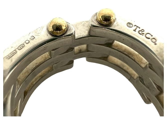 Anillo Tiffany Gate de Tiffany & Co. Plata Dorado - vista 3