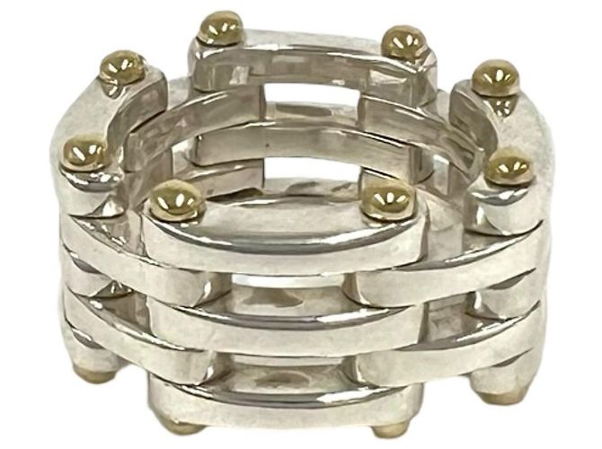 Anillo Tiffany Gate de Tiffany & Co. Plata Dorado - vista 5