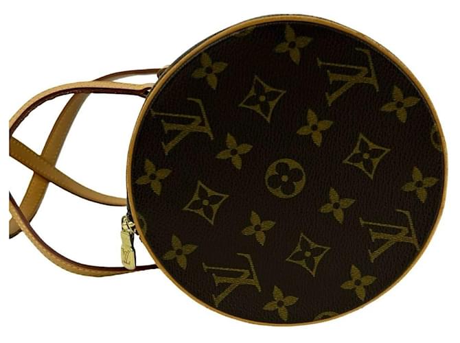 Borsa Louis Vuitton Papillon 30 Monogram Pattern Leather Marrone - vista 5