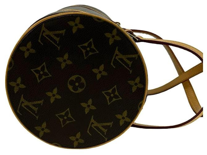 Borsa Louis Vuitton Papillon 30 Monogram Pattern Leather Marrone - vista 6