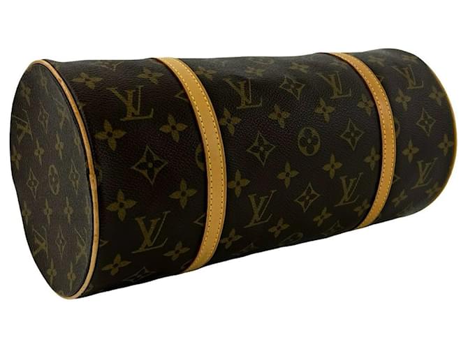 Borsa Louis Vuitton Papillon 30 Monogram Pattern Leather Marrone - vista 7