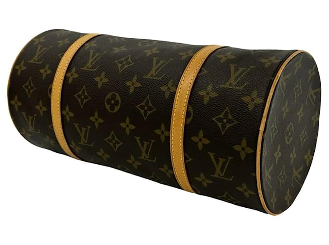 Borsa Louis Vuitton Papillon 30 Monogram Pattern Leather Marrone - vista 8