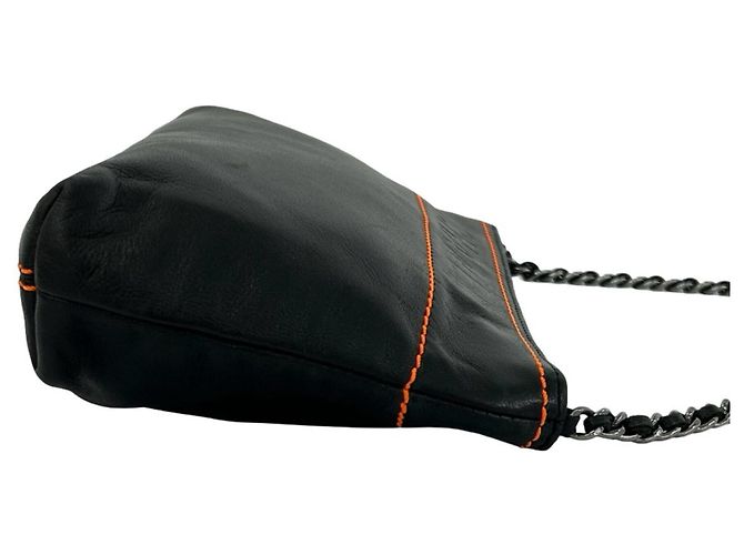 Borsa Chanel in pelle di agnello nera Nero - vista 6