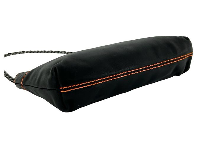 Borsa Chanel in pelle di agnello nera Nero - vista 7
