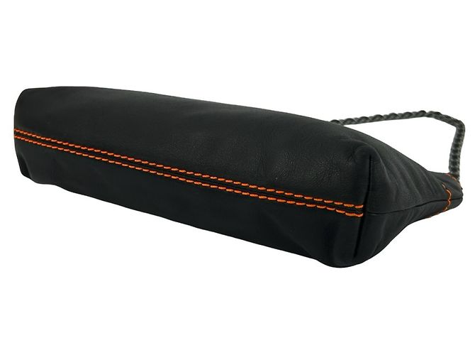Borsa Chanel in pelle di agnello nera Nero - vista 8