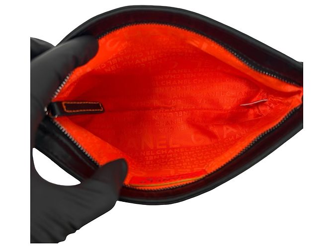 Borsa Chanel in pelle di agnello nera Nero - vista 9