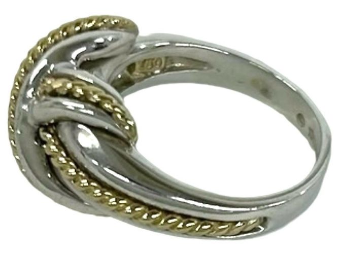 Tiffany & Co. Signature Cross Ring Silber Golden - Ansicht 4