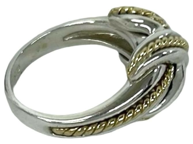 Tiffany & Co. Signature Cross Ring Silber Golden - Ansicht 5