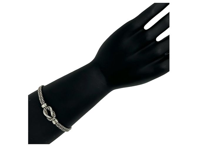 Tiffany & Co Bracciale Tiffany Vintage Double Rope Center Knot Argento - vista 2