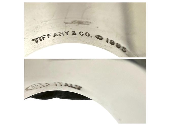 Tiffany & Co Anello Tiffany Vintage Wide Atlas Band in Argento 925 - vista 3
