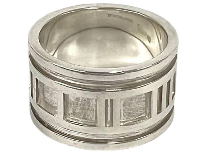 Tiffany & Co Anello Tiffany Vintage Wide Atlas Band in Argento 925 - vista 4