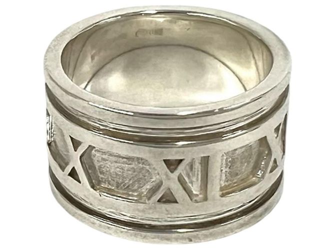 Tiffany & Co Anello Tiffany Vintage Wide Atlas Band in Argento 925 - vista 5