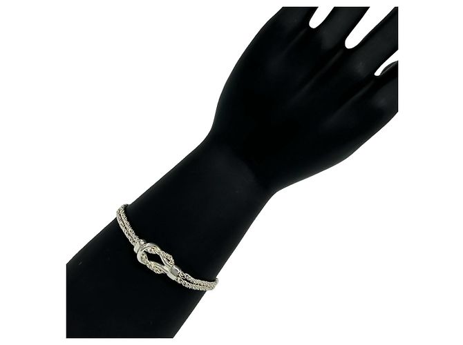 Tiffany & Co Bracciale Tiffany Vintage Double Rope Center Knot Argento - vista 2