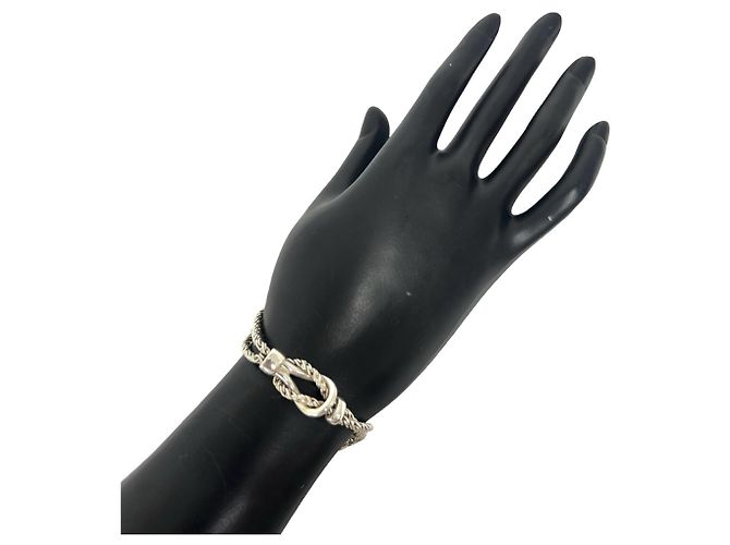 Tiffany & Co Bracciale Tiffany Vintage Center Knot Double Rope Argento - vista 2