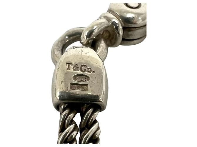 Tiffany & Co Bracciale Tiffany Vintage Center Knot Double Rope Argento - vista 3