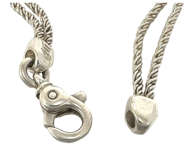 Tiffany & Co Bracciale Tiffany Vintage Center Knot Double Rope Argento - vista 4