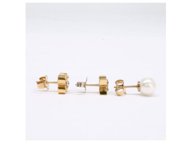 Orecchini Louis Vuitton Charmie Pearl 3-Piece Set D'oro - vista 4