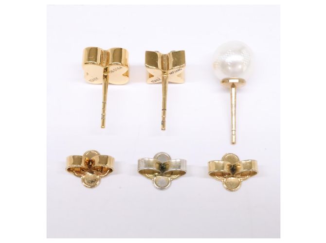 Orecchini Louis Vuitton Charmie Pearl 3-Piece Set D'oro - vista 6