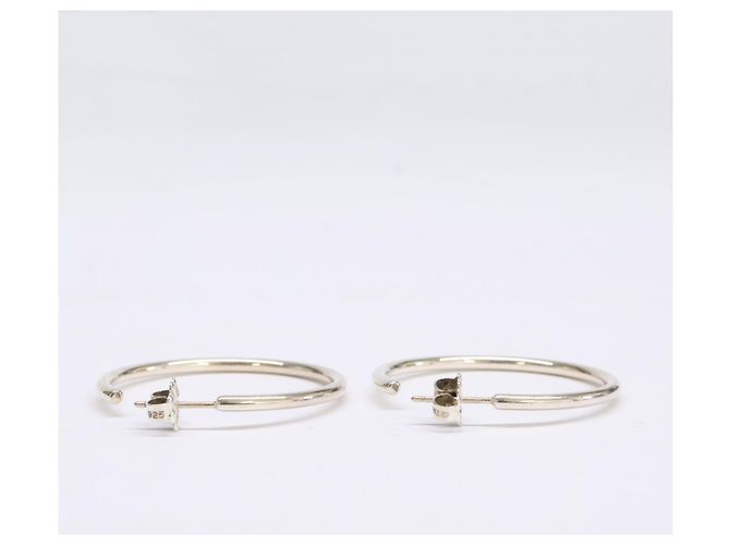 Tiffany & Co Orecchini a cerchio stretti Tiffany 925 Argento - vista 5