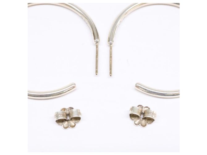 Tiffany & Co Orecchini a cerchio stretti Tiffany 925 Argento - vista 7
