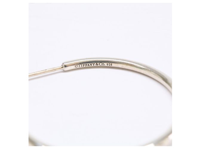 Tiffany & Co Orecchini a cerchio stretti Tiffany 925 Argento - vista 8