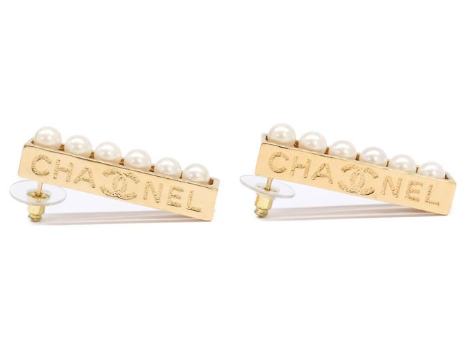 Orecchini a lobo placcati in oro Chanel D'oro - vista 4