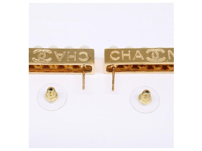 Orecchini a lobo placcati in oro Chanel D'oro - vista 7