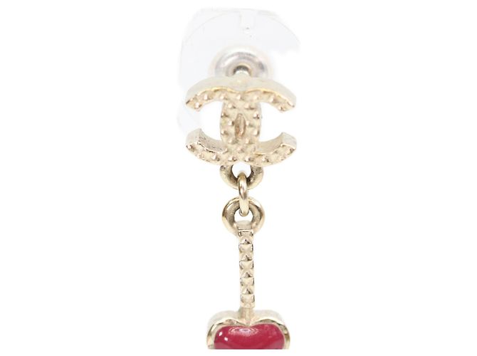 Orecchini A18V Logo x Pearl Stud di Chanel D'oro - vista 5