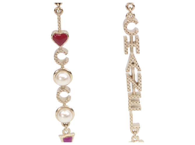 Orecchini A18V Logo x Pearl Stud di Chanel D'oro - vista 8