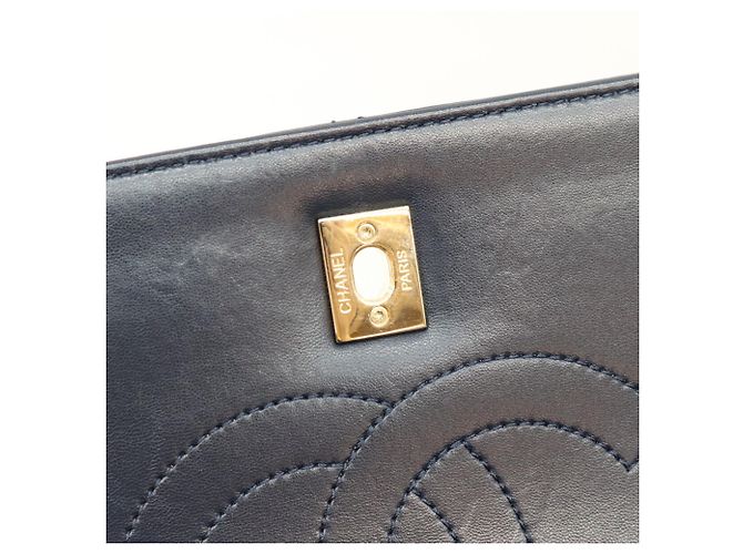 Borsa a tracolla Chanel in pelle di vitello nera Nero - vista 12