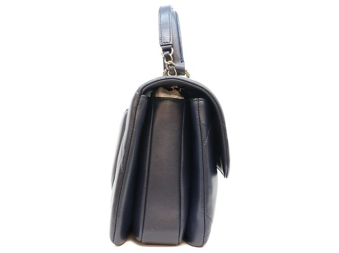 Borsa a tracolla Chanel in pelle di vitello nera Nero - vista 4