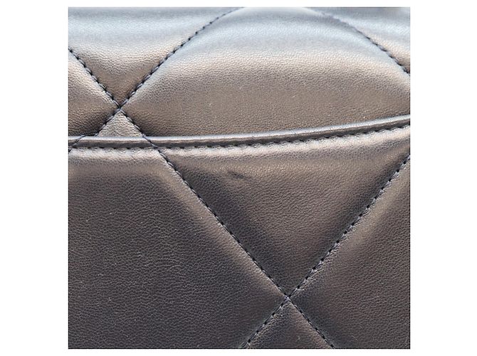 Borsa a tracolla Chanel in pelle di vitello nera Nero - vista 9