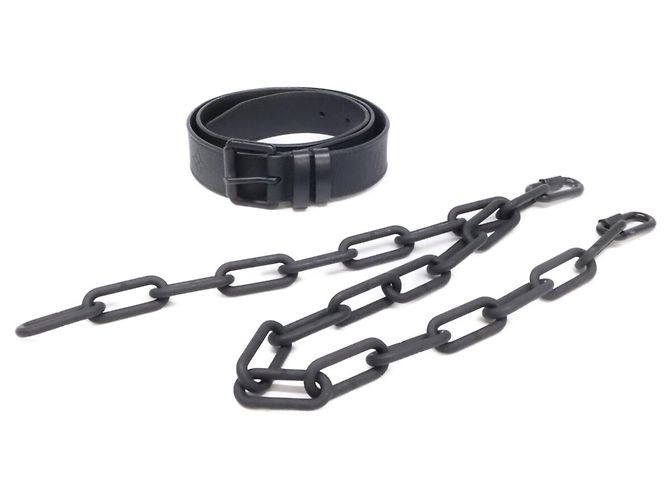 Cintura con Catena Signature MP058 Louis Vuitton Nero - vista 2