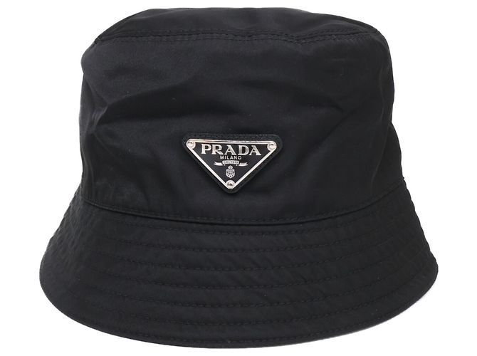 Cappello bucket in Re-Nylon Prada Nero - vista 2