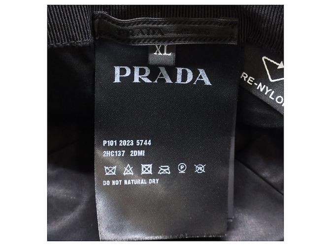 Cappello bucket in Re-Nylon Prada Nero - vista 7