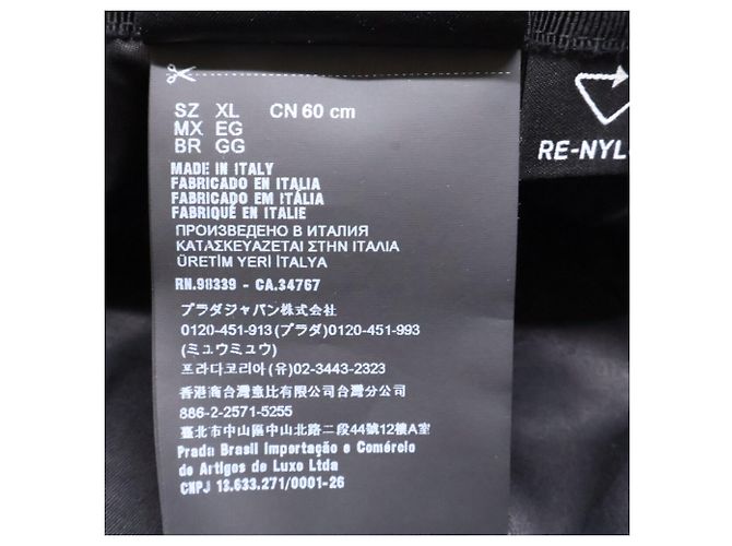 Cappello bucket in Re-Nylon Prada Nero - vista 8