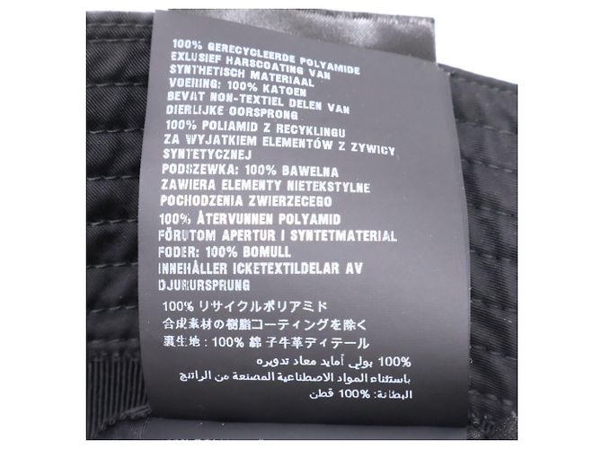 Cappello bucket in Re-Nylon Prada Nero - vista 9