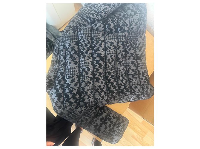Autre Marque MARKUP Gesteppte Jacke mit Hahnentrittmuster Schwarz Grau - Ansicht 2