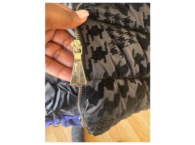 Autre Marque MARKUP Gesteppte Jacke mit Hahnentrittmuster Schwarz Grau - Ansicht 4