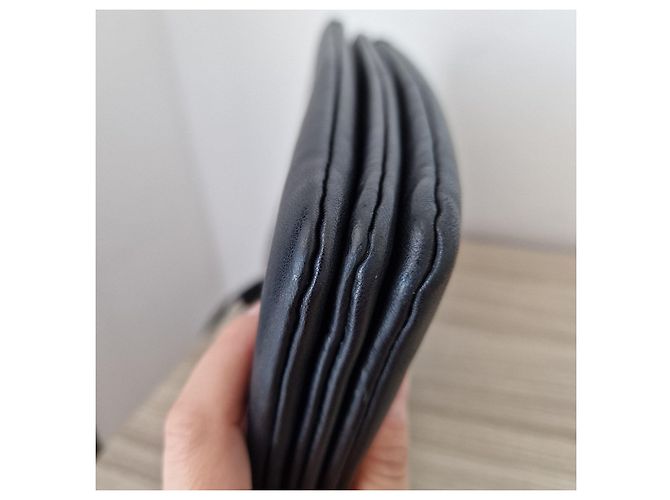 Céline Celine Trio Borsa a tracolla in pelle nera Nero - vista 9
