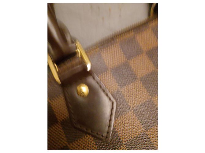 Louis Vuitton Alma PM Bolsa Damier Ebene Marrom - vista 5