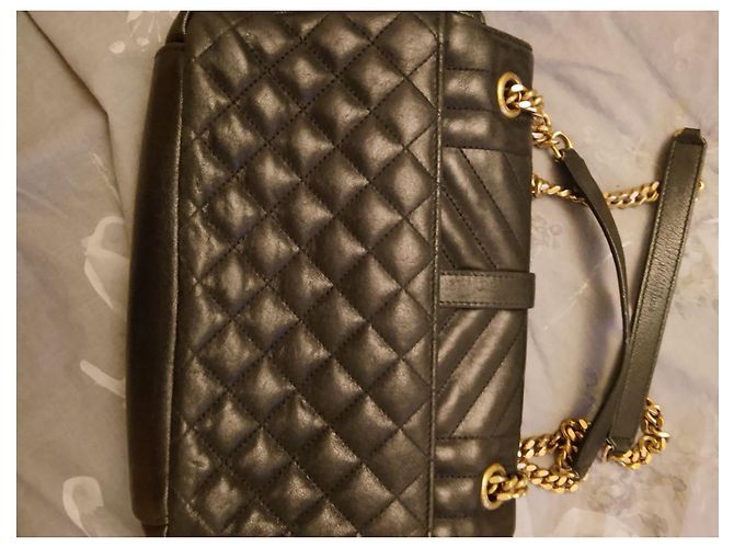 Saint Laurent Loulou Borsa in pelle trapuntata nera Nero - vista 6