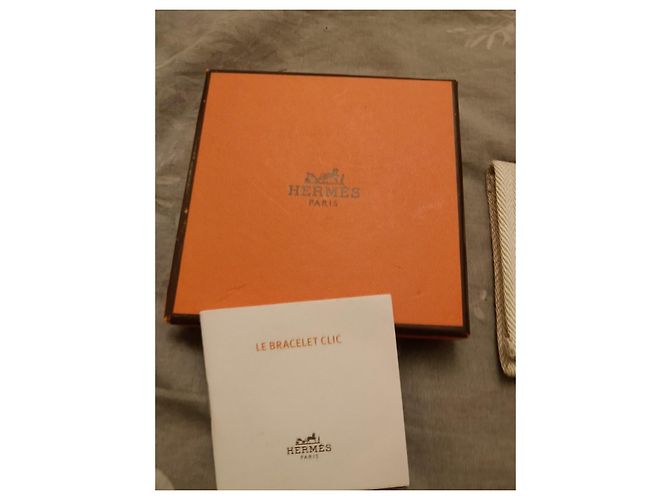 Hermès Bracciale Clic H Smalto Nero Metallo Dorato D'oro - vista 2