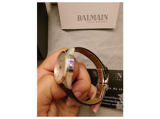 Reloj Balmain de cuero negro Blanco - vista 3