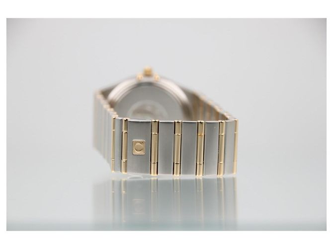 Omega Constellation 1212.30 Mostrador Branco Aço e Ouro Quartz 35mm Prata Dourado - vista 7