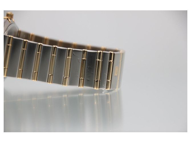Omega Constellation 1212.30 Mostrador Branco Aço e Ouro Quartz 35mm Prata Dourado - vista 9