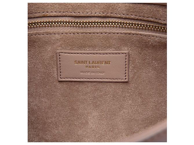 Saint Laurent Le 5 a 7 in pelle liscia marrone Carne - vista 5