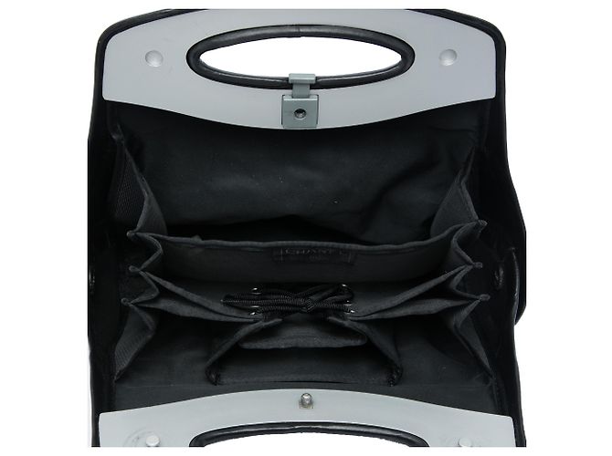 Borsa Chanel Black Lambskin Millennium 2005 Hard Case Nero - vista 4
